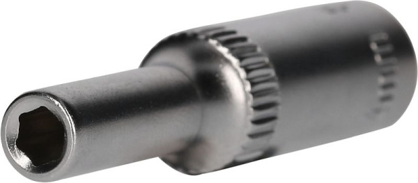 Brilliant Tools Douille hexagonale 1/4", type long, 4 mm, BT020950