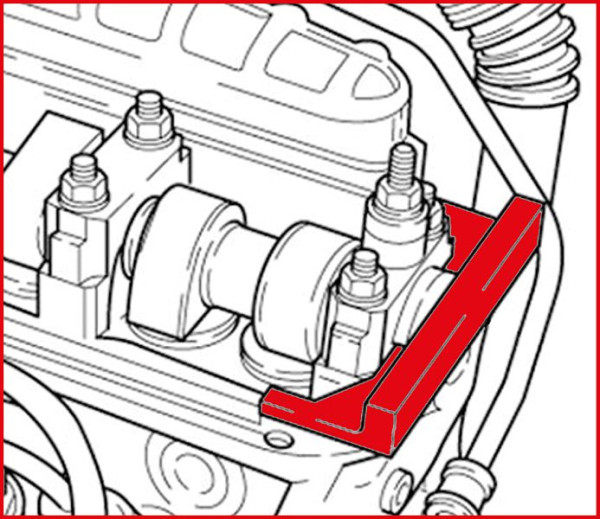 Jeu d'outils de calage moteur KS Tools pour VAG / Volvo, 2 pièces, 400.1725