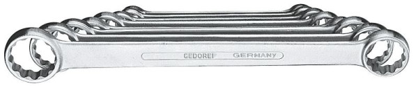 Jeu de clés polygonales doubles GEDORE, version plate, 8 pièces, 6061700