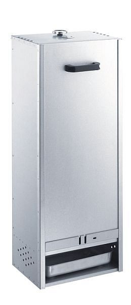Fumoir Peetz en tôle d'acier aluminisée avec glissière, HxLxP: 100cm x 39cm x 28cm, 88001
