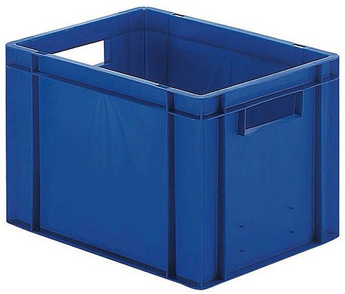 Caisses empilables de transport Bedrunka+Hirth, bleues, dimensions en mm (LxPxH) : 400 x 300 x 210, 074210202