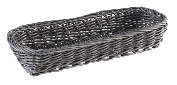APS panier à couverts -ECONOMIC-, 27 x 10 cm, hauteur : 4,5 cm, polypropylène, anthracite, 40011