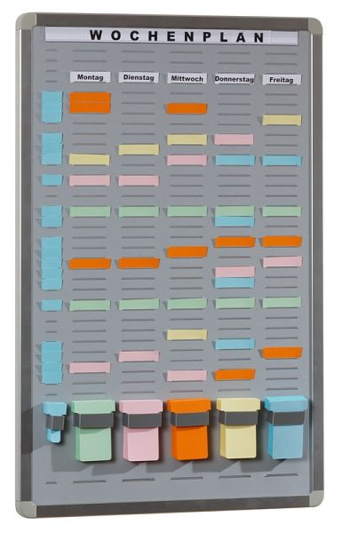 Cartes système Eichner T-Card, gris clair, colonnes : 5+1, 35 compartiments, 9089-00008