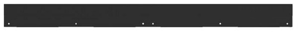 Boxo mur 10cm de haut 1725x20x140mm (bouchon) noir, MSN002-4-2-BK