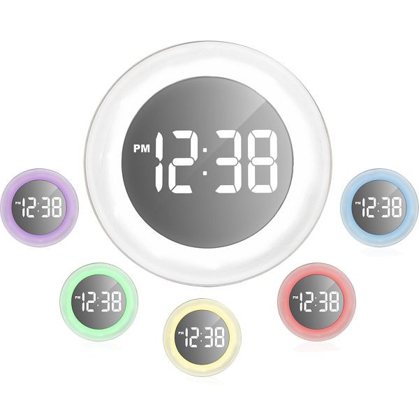 Horloge murale à quartz Technoline, dimensions : 254 x 254 x 53 mm, WS 8086