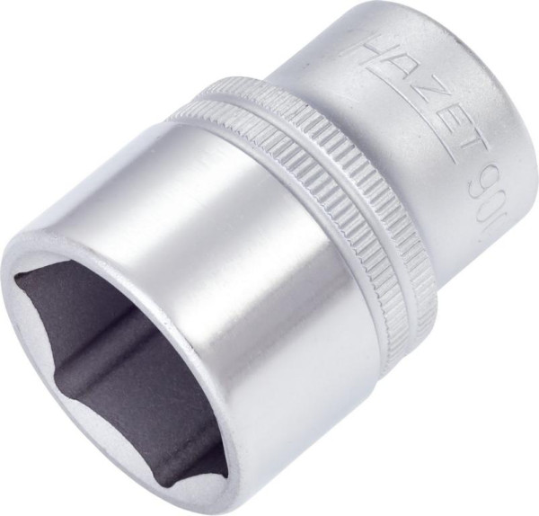 Douille Hazet, hexagonale, carré creux 12,5 mm (1/2"), 24 mm, moleté, 900-24