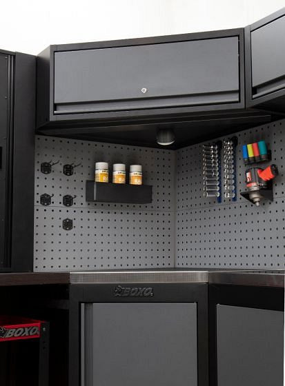 Armoire d'angle suspendue Boxo avec ressorts à gaz, MSC30001A