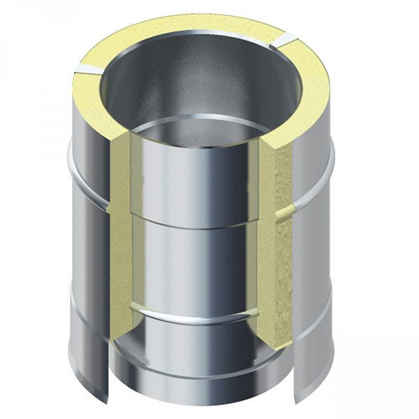 Élément de conduit de cheminée extérieure Solarbayer 150/500/0,5 mm, 530070701