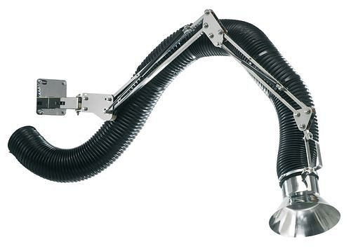Bras d'extraction DENIOS ATEX avec châssis en acier inoxydable, longueur 4 m, 170026