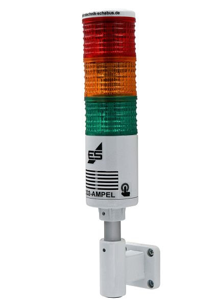 Feu de signalisation Schabus CO2 "Medical", blanc, avec alarme acoustique RAL 9016, 400350