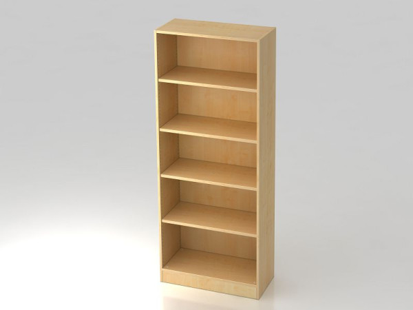 Étagère Hammerbacher 5OH avec panneau de base en érable, 80x40x200,4 cm (LxPxH), V6000/3