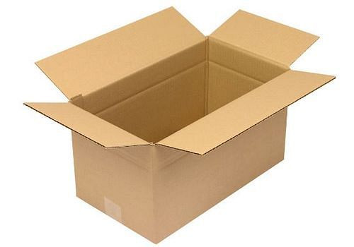 Boîte pliante en carton ondulé TransPak 1 paroi, dimensions intérieures 415 x 235 x 230 mm, qualité 1,30C, paquet de 25, 299281