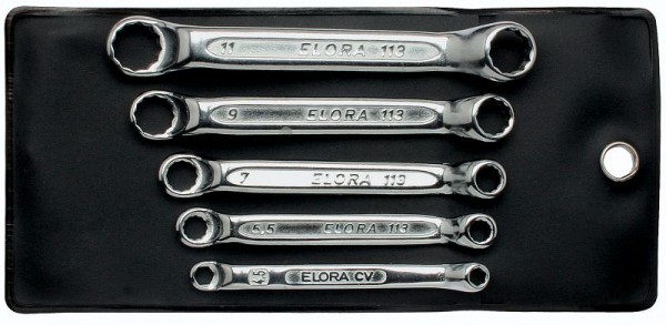 Jeu de clés à double anneau ELORA, extra courte, 3 pièces 4-11 mm, 113S 3M, 0113500301000