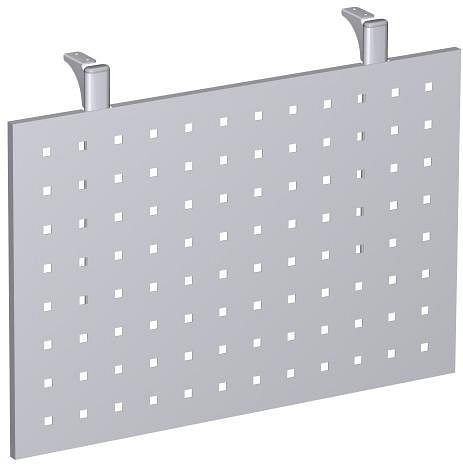 geramöbel Panneau de fond perforé 4 pieds Pro, 800, argent, N-657601-S