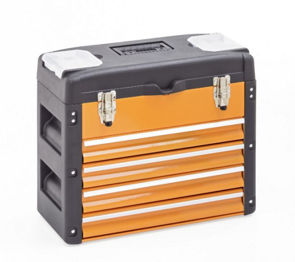 Boîte à outils Metra, 4 tiroirs orange, 10514