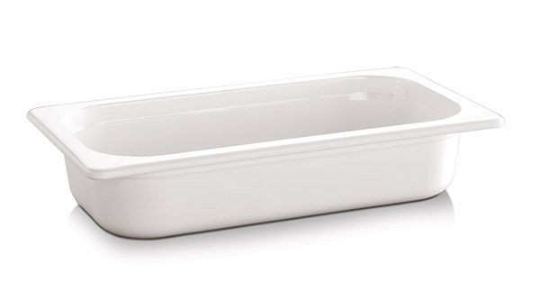 Bac APS GN 1/3 - ECO LINE-, 32,5 x 17,6 cm, profondeur : 100 mm, mélamine, blanc, 2,7 litres, 84303
