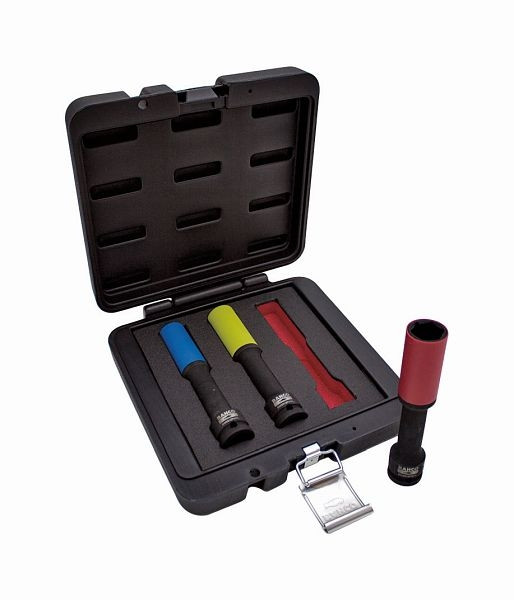 Jeu de douilles à choc Bahco 1/2", extra longues, 17, 19 et 21 mm, BWSS12P3L