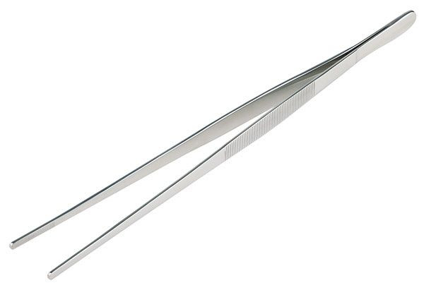 Pincette APS, 30 x 1,5 cm, acier inoxydable, polie, surface de préhension rainurée, 75809