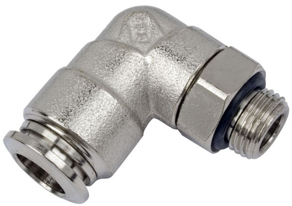 minuteur BK-WEd-10-3/8-MSv, raccord vissé coudé, réglable sans pression, tuyau Ø : 10 mm, filetage : 3/8", UE : 10 pièces, 03060213