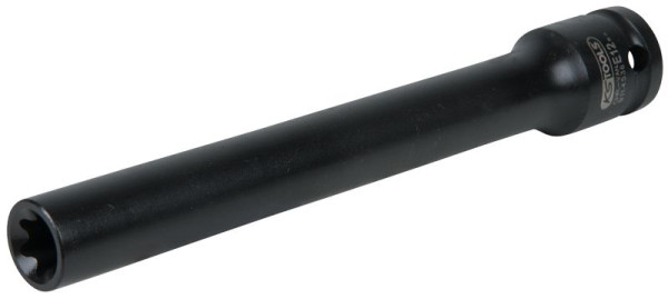 KS Tools Douille embout 1/2" pour vis Torx E, E12, longueur 150 mm, phosphatée, 911.4536