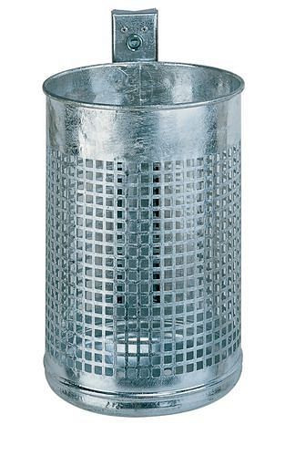 Corbeille à papier DENIOS, métal perforé design, volume 20 litres, vert, 137-496