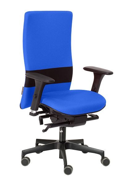 Chaise de bureau pivotante nexxtoffice Vita-Q avec accoudoirs 3D, base en polyamide, roulettes rigides, lune de miel, V-Q5-MA-HR-KN-Hon
