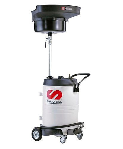 Collecteur mobile d'huiles usées DENIOS, avec entonnoir de collecte, 100 litres, avec tuyau de refoulement, 305382
