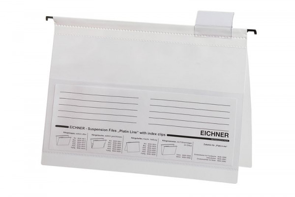 Eichner Platin Line dossier suspendu en PVC, blanc, UE : 10 pièces, 9039-10035