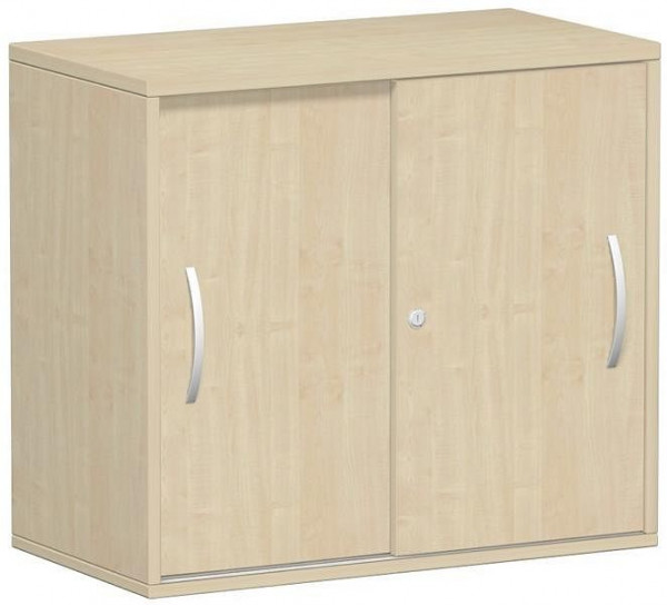 geramöbel panneau supérieur d'armoire à portes coulissantes à ajouter 25 mm, avec pieds réglables, verrouillable, 800x425x720, érable/érable, S-381501-AA