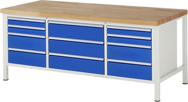 Etabli RAU série 8000 - modèle 8757, L2000 x P900 x H840-1040 mm, 13-8757A2-209B4H.11