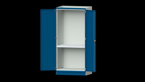 Établis ANKE armoire de base système d'armoire modulaire, modèle 101, 1015 x 720 x 2200 mm, boîtier vide avec portes, RAL 7035/5010, 631.203