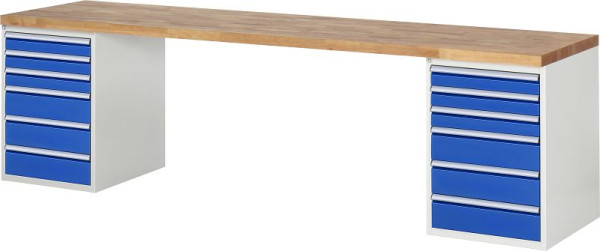 Etabli RAU série 7000 - modèle 7515-3, L3000 x P700 x H890 mm, 13-7515A3-307B4M.11