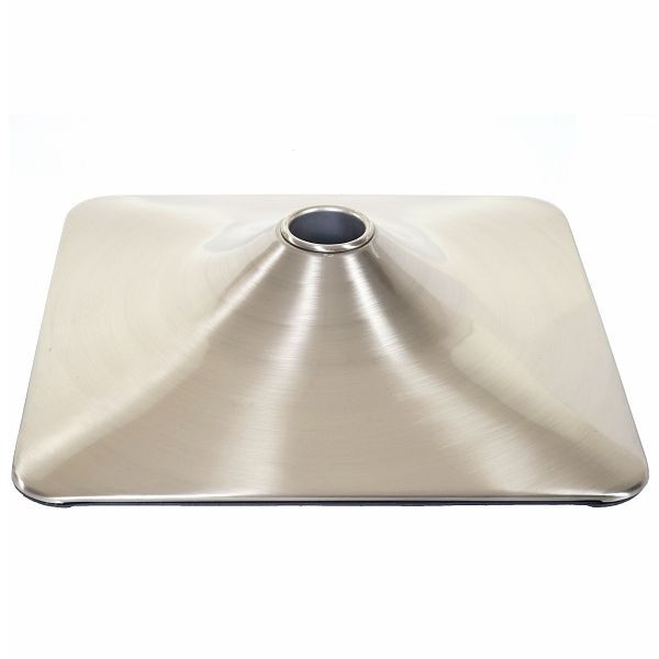 Mendler repose-pieds repose-pieds repose-pieds pour tabouret de bar chaise de bar chaise pivotante chaise de salle à manger, rectangulaire métal brossé Ø 37,5cm, 64058