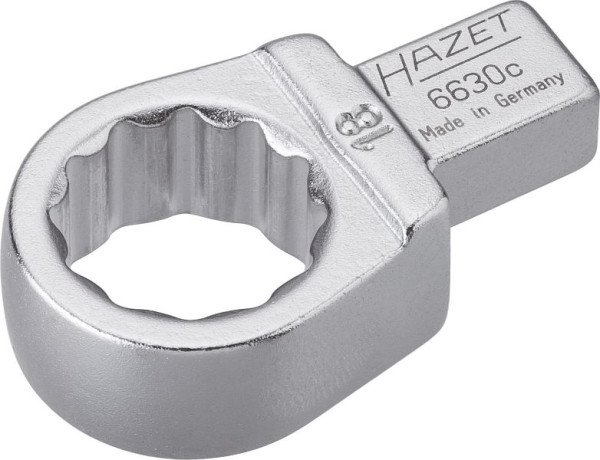 Clé polygonale à insert Hazet, insert carré 9 x 12 mm, profil de traction double hexagonal externe, 18 mm, 6630C-18