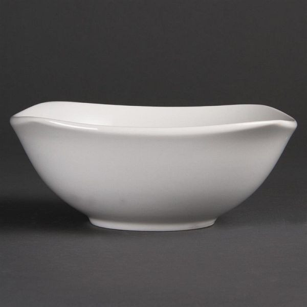 Bols carrés arrondis Olympia Whiteware, lot de 12