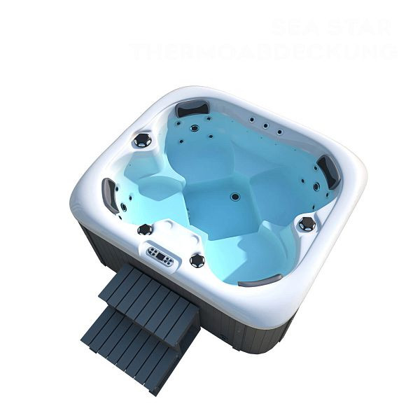 HOME DELUXE bain à remous extérieur SEA STAR - avec escaliers et couverture thermique, 23388