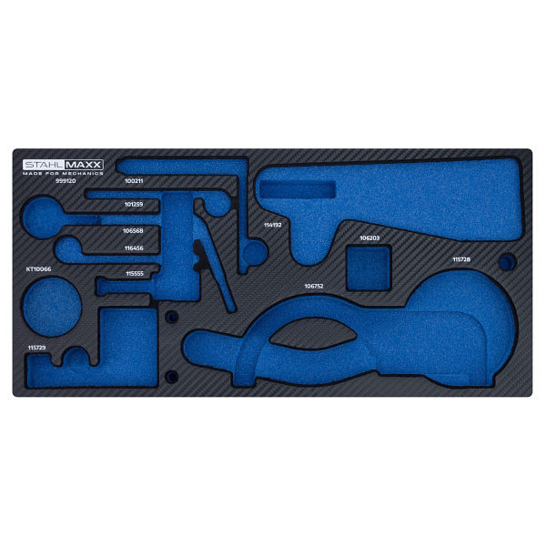 Insert en mousse Stahlmaxx 1/3 comme BMW pour code moteur B37C15A, B47 et autres, XXL-999120S