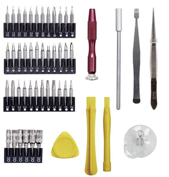 Ensemble d'outils électroniques et de précision Kraftwerk, 51 pièces dans une trousse, 3182