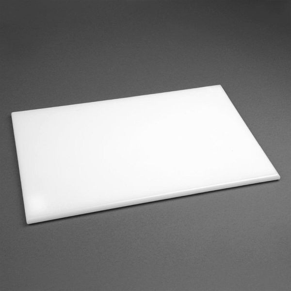 Planche à découper Hygiplas antibactérienne haute densité blanc, F157