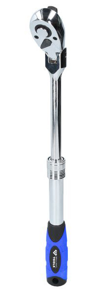 Brilliant Tools Cliquet télescopique réversible 1/2" avec tête flexible, BT022993