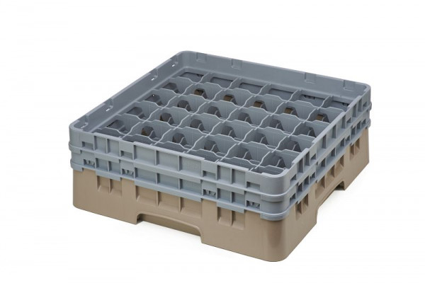 Panier de lavage Cambro 36 compartiments Camrack® 13,3 cm Beige, SU: 4 pièces, 36S434184