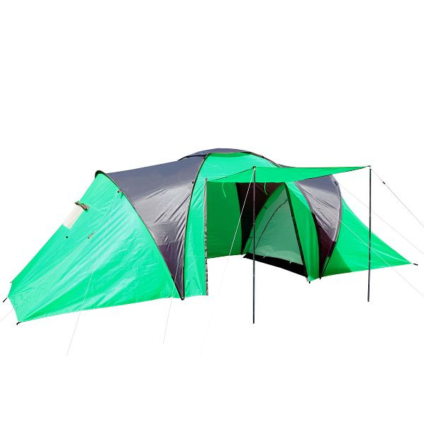Tente de camping Mendler Loksa, tente 6 places, tente dôme, tente igloo, tente festival, 6 personnes, vert, 54533