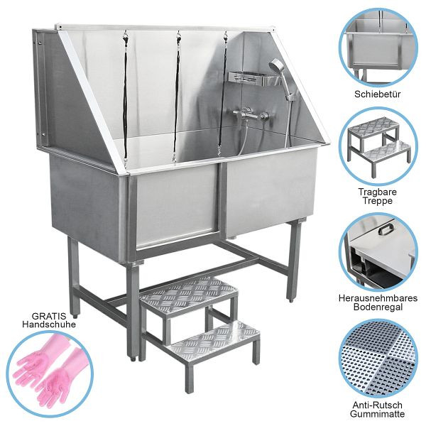 Baignoire pour animaux Monster en acier inoxydable 600 mm, 26256