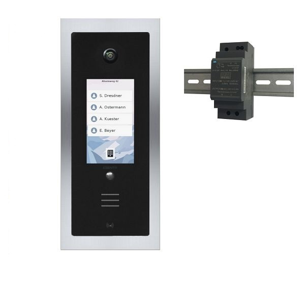 ESENTA SI-AS2000 Interphone vidéo SIAS IP / SIP / caméra grand angle 180° / ouverture 115 x 260 (sans HUB), SI-AS2000