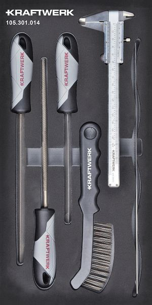 Jeu de limes Kraftwerk BASIC LINE EVA 6 pièces. Insert 20x40, 105.301.014
