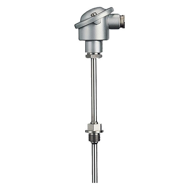 Thermomètre à résistance à visser JUMO, DIN EN 14597, 2xPt100 zl, 15x500mm, -170 à + 700°C, 00400195