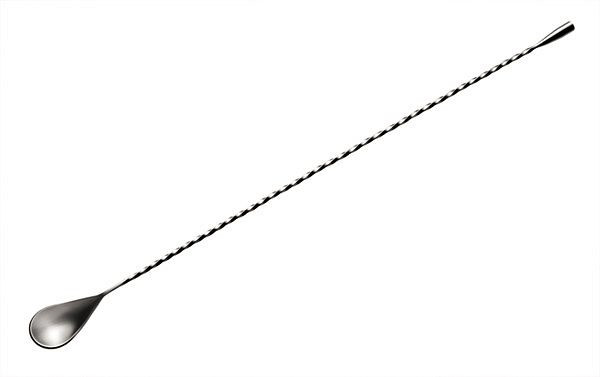 Cuillère de bar APS, longueur 44 cm, inox, avec manche torsadé, 93129