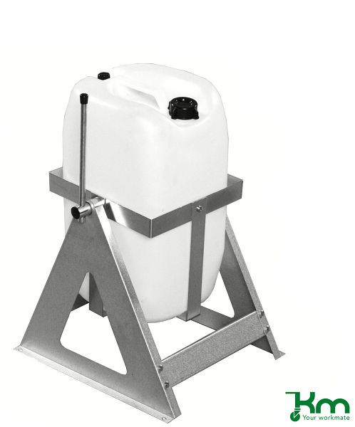 Verseur de fût Kongamek parfait pour bidon en plastique de 25 litres, pour montage au mur et au sol, KM2500