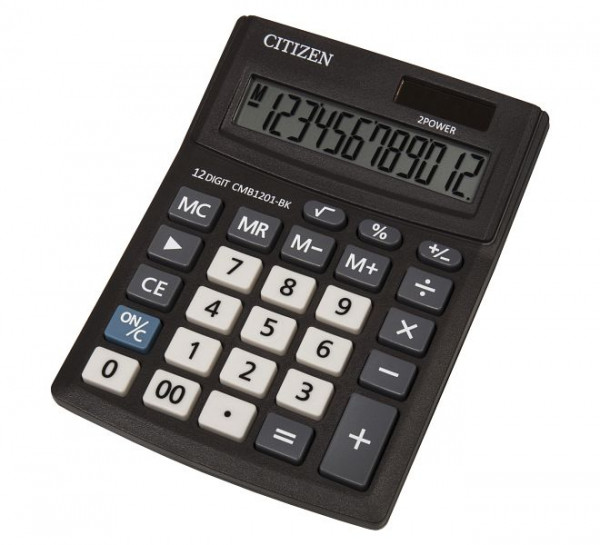 Calculatrice de bureau CITIZEN CMB1201-BK New Business Line semi, 7241490