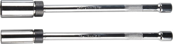 Jeu de douilles pour bougies d'allumage Kunzer , entraînement 3/8", 16 mm et 21 mm, extra longues, tête sphérique, magnétique, 7ZKL02